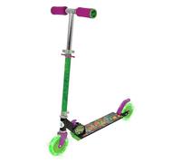 MoVe Turtles Folding Inline Scooter With Light Up Wheels, Green