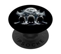Turtles Moon - Funny Weird Cursed Meme Tortoise PopSockets Adhesive PopGrip