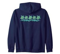 Turtles of the World Product Turtle (ON BACK) Zip Hoodie