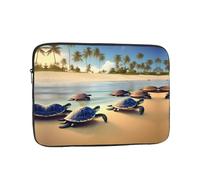 turtles on the beach 15 inch Print Laptop Case, Business/Office Commuter Laptop Case