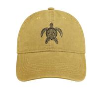 Turtles Polynesian Tattoo Baseball Caps Unisex Trucker Golf Hat Vintage Denim Cotton Hats