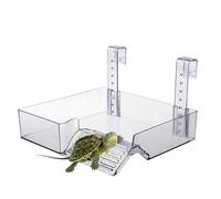 Turtles Sun Area Basking Acrylic 22.5 x 21 x 13.5 cm Turtles Climbing Stage Reptile Hiding Place Height-Adjustable Hiding Place for Reptiles and Amphibians Turtle Tank