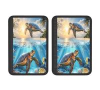 Turtles Swimming In The Sea Universal Car Accessories Seat Belt Pad For Car Truck,2pcs Seat Belt Covers Soft Comfortable Shoulder Strap Pads