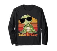 Turtles TAKE IT EASY Funny Turtle Long Sleeve T-Shirt