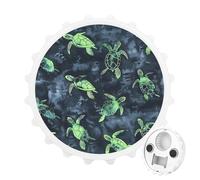 Turtles Tie Dye Pattern 2 in 1 Magnetic Beer Bottle Opener Fridge Magnets Easy Storage Gift for Men Women White-Style