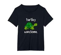 Turtley Awesome T-Shirt, Women's Plus, Black, 1X