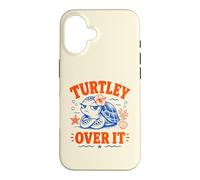 Turtley Over It Grumpy Sea Turtle Ocean Funny Sassy Case for iPhone 16