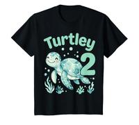Turtley Two 2nd Birthday Sea Turtle 2 Year Old T-Shirt