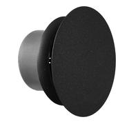 TURvent 4 inch Black/Anthracite Metal Diffuser - 100mm Adjustable Vent for Wall - Ceiling Duct Cover with Front Plate - Universal Valve for Exhaust an Supply Air - Round Ventilation Covers