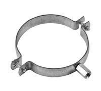 TURvent 4 inch Pipe Hanger - Galvanized Steel Mounting Bracket - Duct Clamp with M8/M10 Thread - Metal Support Brackets for Ducting HVAC System