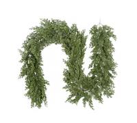 TURWXGSO 1Pcs Artificial Norfolk Garlands Real Winter Garland Green Artificial Garland Table Mantle Wall Indoor Outdoor for Christmas Tree Party Decoration Xmas Home Decor