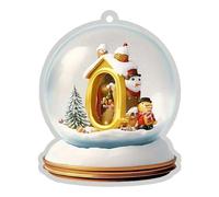TURWXGSO Christmas Bauble 26 Letter Yellow Crystal Acrylic Car Ornament Christmas Tree Pendant Home Decoration Hanging Decorations Indoor Home Decor Supplies