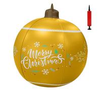 TURWXGSO Christmas Bauble Inflatable Christmas Balls Outdoor Patio Decorations Festive Pendants Inflatable Balloons Props Baubles for Xmas Tree Hanging Festivel Holiday Home Decorations