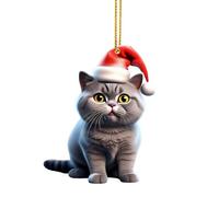 TURWXGSO Christmas Baubles Sale Promotion Super Cute Cats Car Ornaments Christmas Hat Christmas Tree Ornaments For Family 2024 Christmas Decorations Xmas Tree Decor