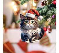 TURWXGSO Christmas Baubles Sale Promotion Super Cute Cats Car Ornaments Christmas Hat Christmas Tree Ornaments For Family 2024 Christmas Decorations Xmas Tree Decor