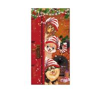 TURWXGSO Christmas Decor Christmas Door Cover Decoration Door Cover Hanging Party Decoration Tapestry Baubles for DIY Festival Home Decorations