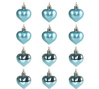 TURWXGSO Christmas Decorations 12Pcs Heart-Shaped Christmas Bauble Heart-Shaped Bauble Heart-Shaped Christmas Bauble Christmas Tree Valentine'S Day Wedding Anniversary Ornament