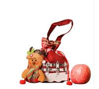 TURWXGSO Christmas Decorations Christmas adornment Bag Eve Non-Woven Fabric | Handbag for The Elderly Bag Candy Small adornment Packaging Decoration Festive Goodie Bags