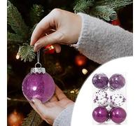 TURWXGSO Christmas Decorations Indoor 6Cm6Pc Christmas Decorations Tree Ball Bauble Hanging Home Party Ornament Decor For Holiday Wedding Halloween Party Decorations