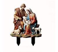 TURWXGSO Christmas Decorations Indoor Christmas Nativity Wearresistant Acrylic Ground Insert Pendant Decoration Baubles Funny Decorations for Birthday Holiday Wedding