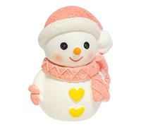 TURWXGSO Christmas Decorations Indoor Christmas Snowman Mini Cute Couple Resin Snow Decoration Decoration Scene Layout Decorations for Wedding Party