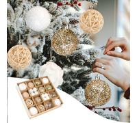 TURWXGSO Christmas Deer Figurine Ornaments Christmas Decorations 6Cm | Plastic Electroplated Special-Shaped Colorful Balls Ball Set Tree Pendant Pendant Decorative Ball Mantel Table Woodland
