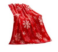 TURWXGSO Christmas Figurine Ornaments Snowflake Christmas Blanket Print Soft Warm Nap Blanket Suitable For Sofa Bed Camping Festival Decorations Indoor for Xmas Tree Balls