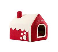 TURWXGSO Christmas Home Accessories Christmas Pet Litter Pet Cats House Cats Dog Small Medium Dog Winter Warm Bed Pendants Ornaments for Wedding Party Home Decor