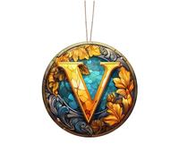 TURWXGSO Christmas Home Accessories Personalized Home Ornaments Letter Name Ornaments Customized Initial Christmas Family Souvenirs Monogram