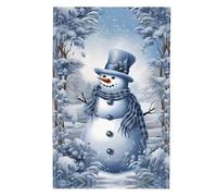 TURWXGSO Christmas Snowman Table Runner Festival Restaurant Tablecloth Cushion Tablecloth Home Kitchen Table Decoration for Holiday Party Festive Season Birthday Gift