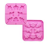 TURWXGSO Decorative Non stick Food Grade Molds for Chocolate Candy Jelly Ice Cubes Dog Treats Cupcake Baking Molds for Christmas Tree Party Decoration Xmas Home Decorations