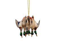 TURWXGSO Ducks Hunting Decorations Ducks Hunting Car Ornaments Waterfowl Decorations Acrylic Christmas Ornaments Christmas Tree Hanging for Party
