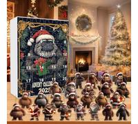 TURWXGSO Festive House Decor Christmas Countdown Calendar Featuring 24 | Surprise ornament Including Adorable 2D Stunning Christmas Pendant From The Festive Advent Decor