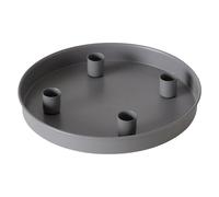 TURWXGSO Figurine Ornaments Magnetic Candle Tray for Taper Candles 23 Cm Round Metal Candle With 4 Magnetic Holders Decorative Tray Festive Advent Stand Indoor Christmas Decor