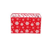 TURWXGSO Foldable Christmas Snowflake Pattern Underwear And Jeans Storage Box Drawer Style Organizer for Bras Panties And Clothing Storage Solutions for DIY Festival Home Decorations