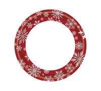 TURWXGSO Hanging Decorations 20pcs Snowflakes Red Christmas Year Theme Party Tableware Set Disposable Decorative Tableware Paper Set for Craft Wedding Party Home Decor