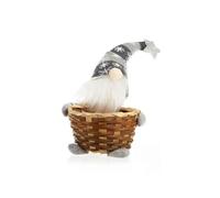 TURWXGSO House Christmas Scene Decoration Christmas Rattan Fruit Basket Candy Basket Faceless Head Items Home Table Utensils Baubles
