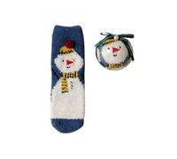 TURWXGSO House Christmas Scene Decoration Winter Coral Loop Socks Women's Christmas Half Home Socks Baubles for Xmas Decorations Wedding Party Festival Holiday Decoration