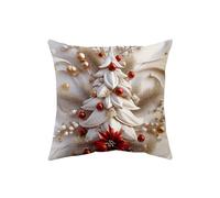 TURWXGSO Novelty Decor Christmas Pillow Cover Holiday Decoration Sofa Decoration Linen Pillow Home Sofa Holiday Cover 45x45cm Christmas Decorations Indoor for Home Party Crafts