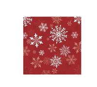 TURWXGSO Ornaments 20pcs Snowflakes Red Christmas Year Theme Party Tableware Set Disposable Decorative Tableware Paper Set Christmas Decorations
