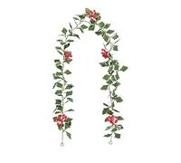 TURWXGSO Simulation Flowers Rattan Christmas Home Outdoor Decorations Snowflake Berries Christmas Mood Arrangement Simulation Decoration Rattan for Tree Decoration Decor