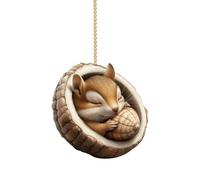 TURWXGSO Tree Decorations 3PC Christmas Decoration Christmas Tree Pendant 2D Flat Print Acrylic Small Pendant Xmas Window Stickers for Party Home Office Decorations