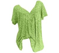 TURWXGSO Womens Summer Tops Size 8-22 Casual Tee Shirts Soft Comfy Short Sleeve Tunic Top Boho Floral Print T Shirts Baggy V Neck T-Shirts Elegant Summer Pullover Blouse Office Work