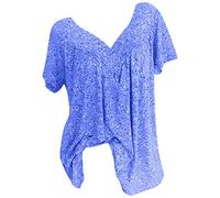 TURWXGSO Womens Summer Tops Size 8-22 Casual Tee Shirts Soft Comfy Short Sleeve Tunic Top Boho Floral Print T Shirts Baggy V Neck T-Shirts Elegant Summer Pullover Blouse Office Work