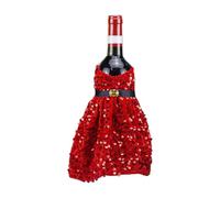 TURWXGSO Xmas Crafts Christmas Wine Sleeves Champagne Bottle Sleeves Wine Bottle Bags Velvet Sequin Bags Dress Up Holiday Arrangement Decoration Baubles Decor