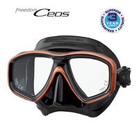 Tusa M-212 Ceos Black Silicone Scuba Diving Mask