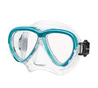 Tusa Scuba Diving Mask, Ocean Green - M-2004 Intega - 3D Strap - Swift Buckle 3D - Freedom Technology - Round Edge Skirt