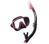 Tusa Serene Adult Mask & Snorkel Set - Colour Choice (Black/Hot Pink)