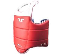 TUSAH Reversible Taekwondo Chest Guard for Boxing Kickboxing MMA Muay Thai Body Protector CE-Approved Rib Body Protection Armour Vest TKD Unisex Kids/Adults (4/ Adults-Large)