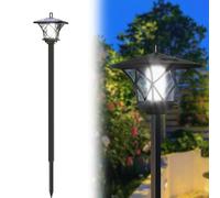 TUSAUW 59'' Solar Lamp Post Light, Vintage Waterproof Street Light Pole for Patio, Garden, Lawn, Backyard, Pathway, Driveway, Outdoor Decor